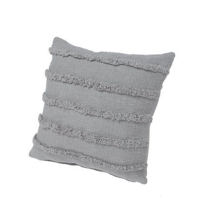 Rory Cotton Pillow Set of 4 in Gray, 20" x 20"