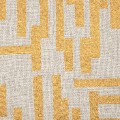 Stacy Garcia  Cotton Blend Poly Filled Pillow in Yellow/Ivory, 24" x 24"
