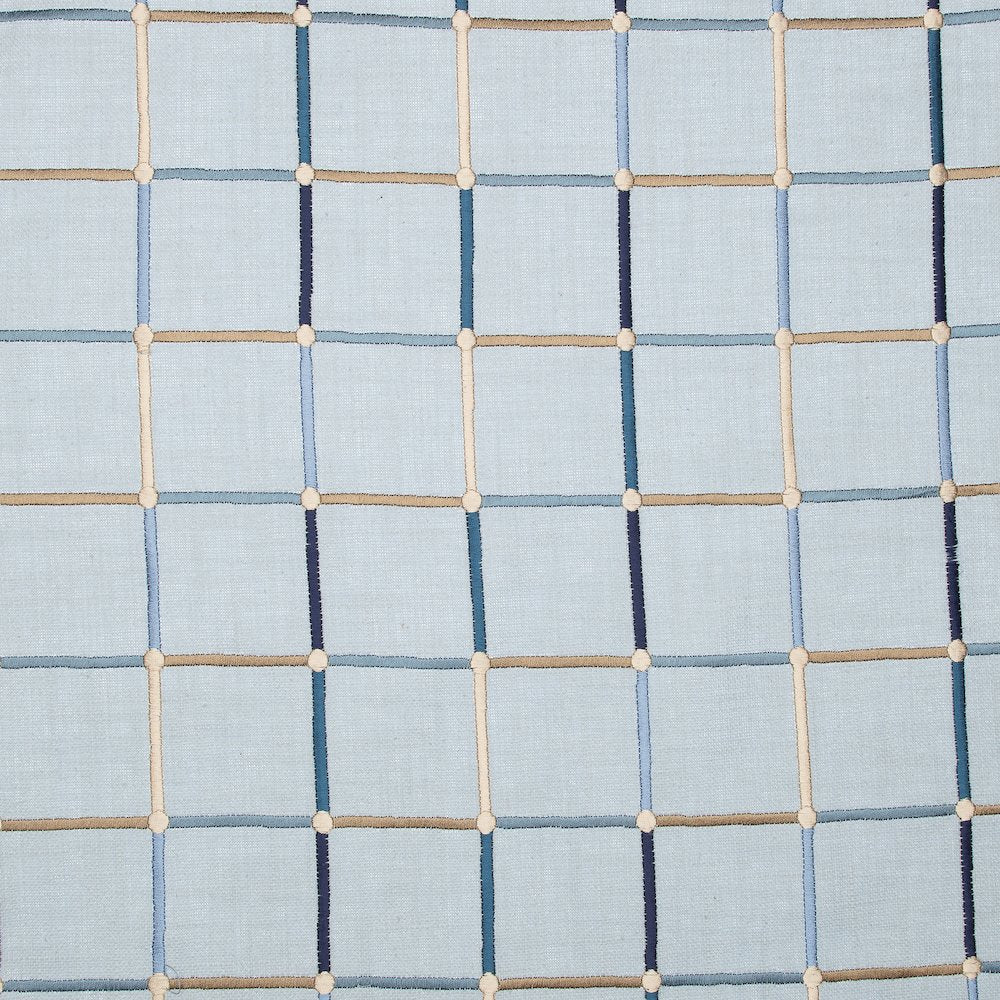 Stacy Garcia  Cotton Blend Poly Filled Pillow in Blue/Multicolored, 24" x 24"