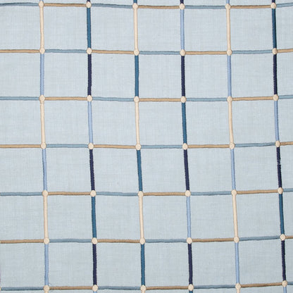 Stacy Garcia  Cotton Blend Poly Filled Pillow in Blue/Multicolored, 24" x 24"