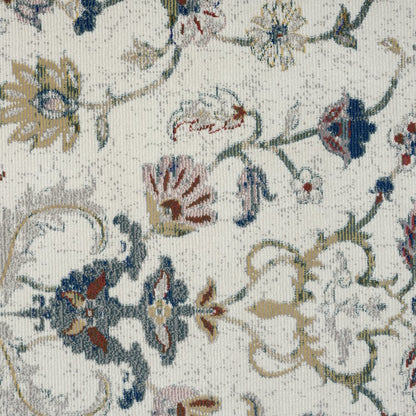 Gala Durable Performance Area Rug Indoor in Ivory/Blue, 8'9" x 11'9"