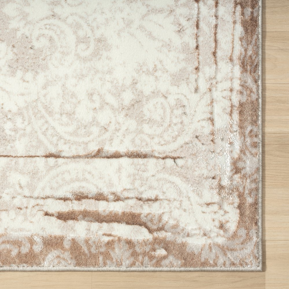 Antalya Durable Performance Area Rug Indoor in Beige/Cream, 2'2" x 3'