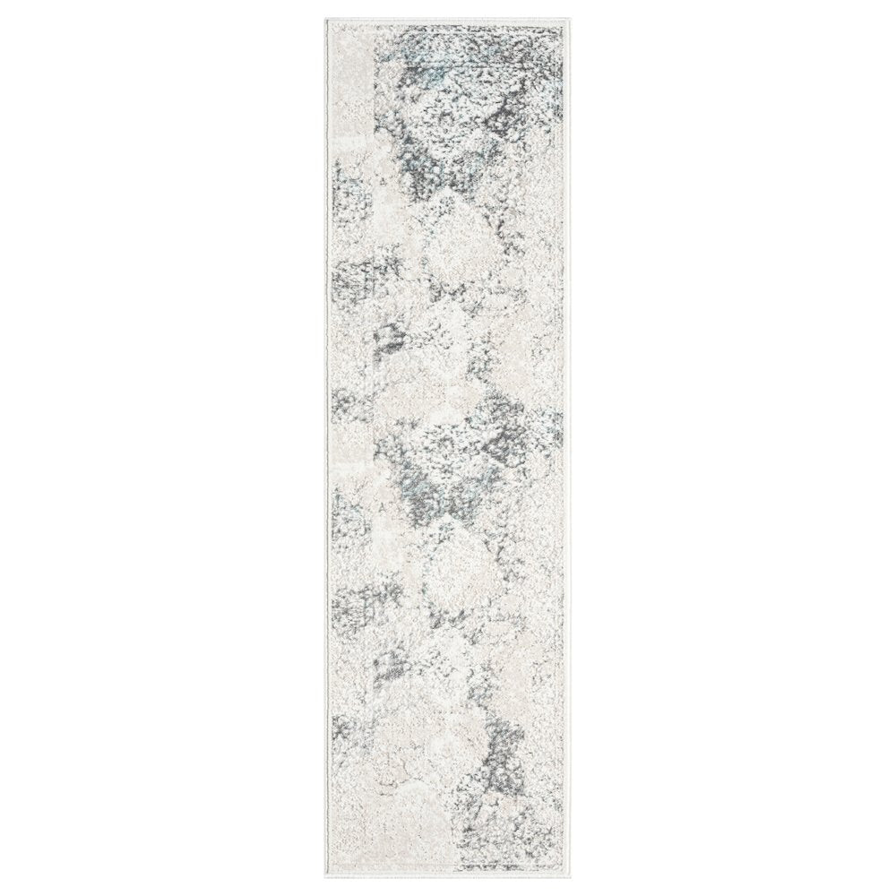 Antalya Durable Performance Area Rug Indoor in Beige/Blue, 2' x 7'