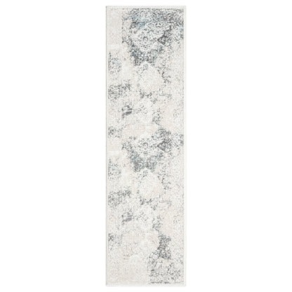 Antalya Durable Performance Area Rug Indoor in Beige/Blue, 2' x 7'
