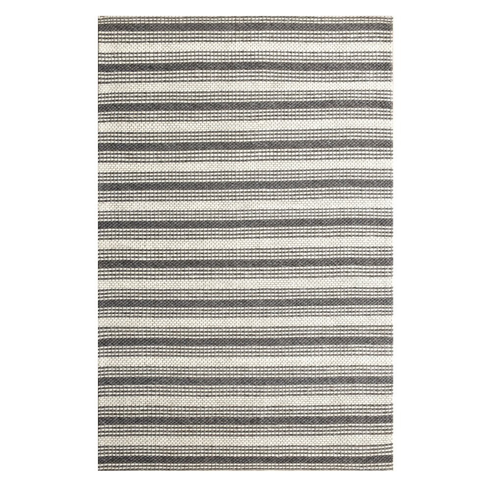 Bergen Wool Blend Area Rug Indoor in Gray/Ivory, 5' x 7'9"