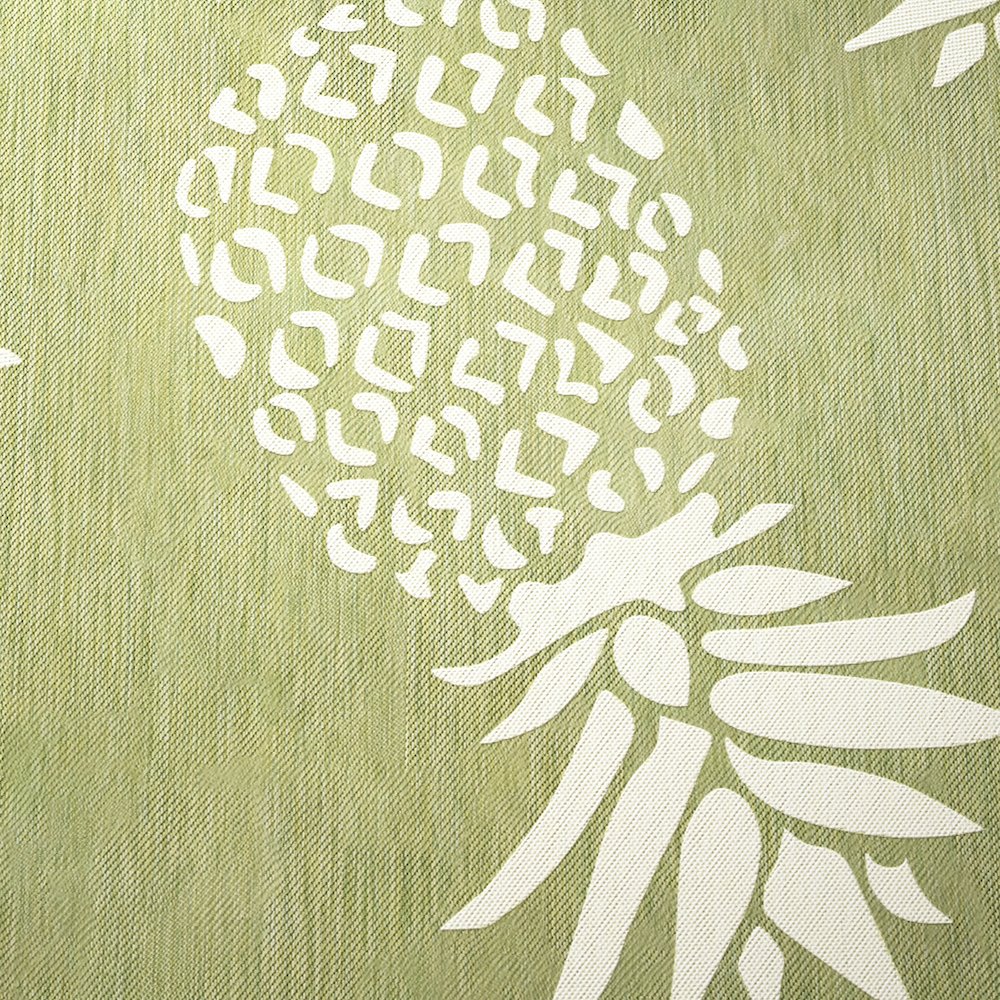 Catalina Durable Performance Area Rug Outdoor in Green/Gray, 5'3" Round