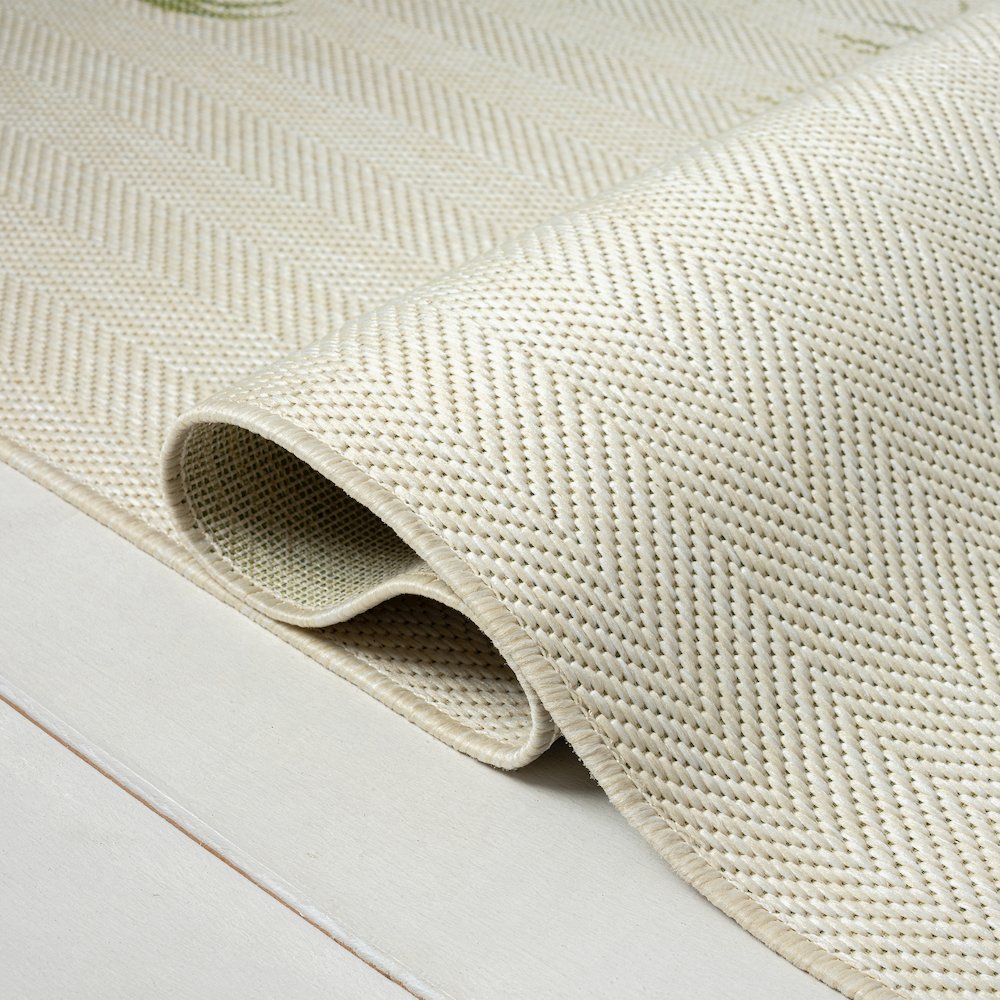 Catalina Durable Performance Area Rug Outdoor in Green/Beige, 5' x 7'