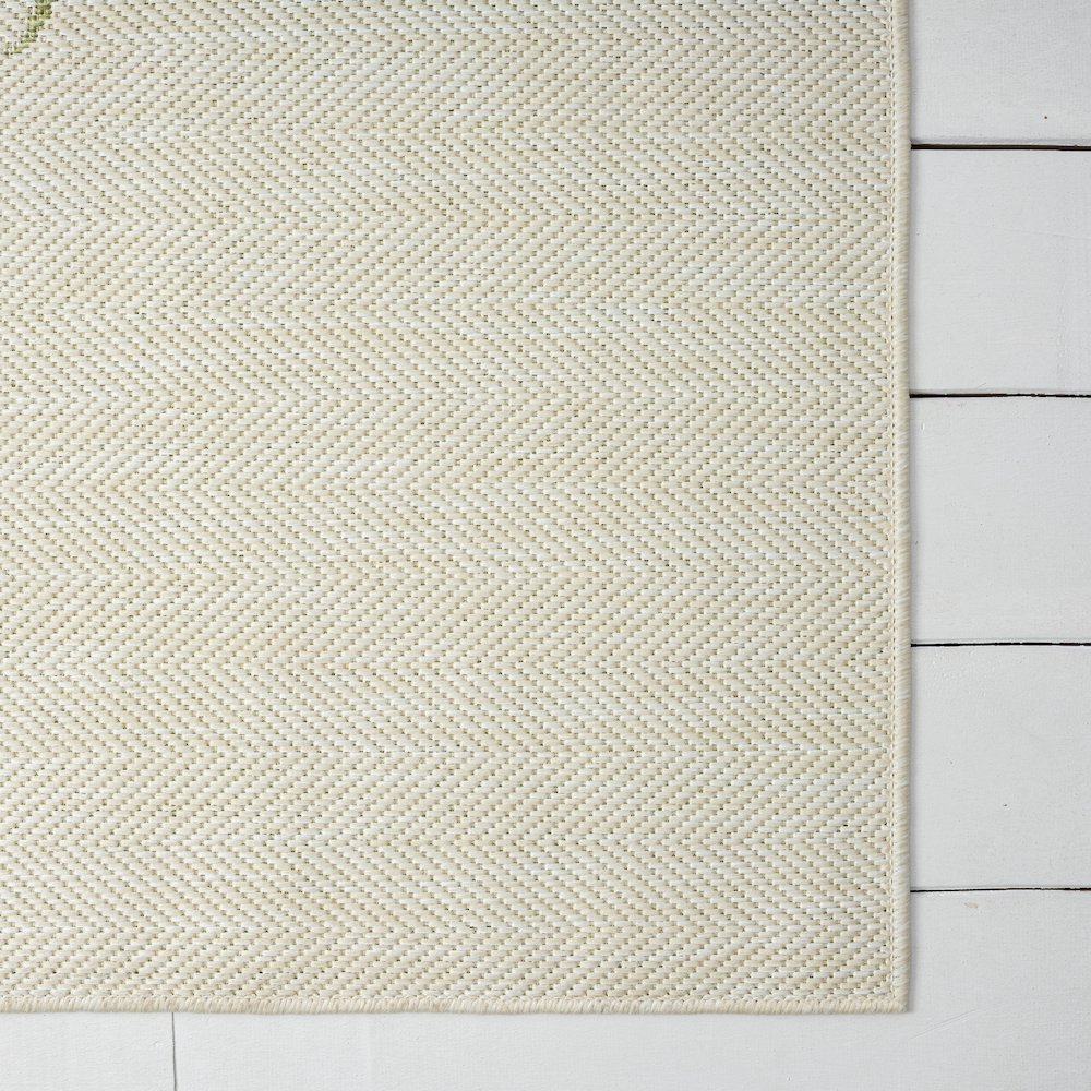 Catalina Durable Performance Area Rug Outdoor in Green/Beige, 5' x 7'