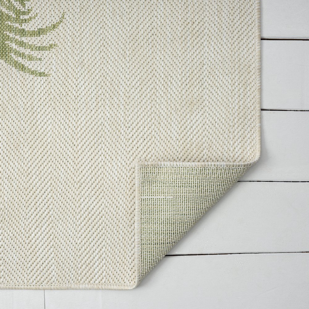 Catalina Durable Performance Area Rug Outdoor in Green/Beige, 5' x 7'