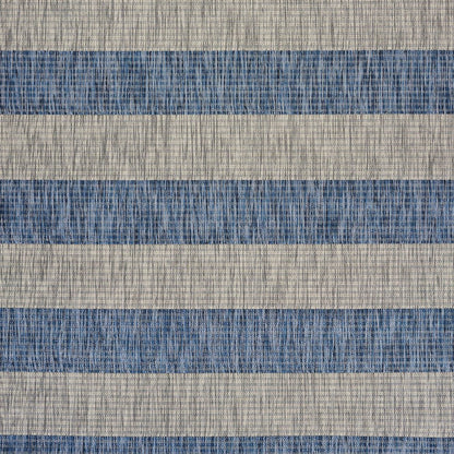 Catalina Durable Performance Area Rug Outdoor in Blue/Gray, 5' x 7'