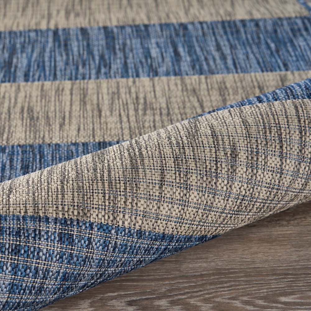 Catalina Durable Performance Area Rug Outdoor in Blue/Gray, 5' x 7'