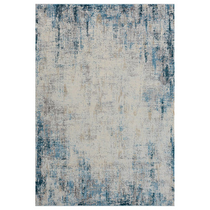 Cheshire Viscose Blend Area Rug Indoor in Gray/Blue, 2' x 3'