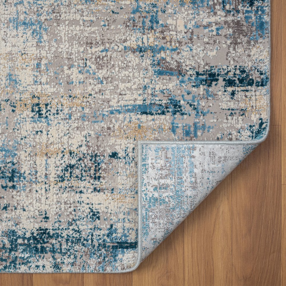 Cheshire Viscose Blend Area Rug Indoor in Gray/Blue, 2' x 3'