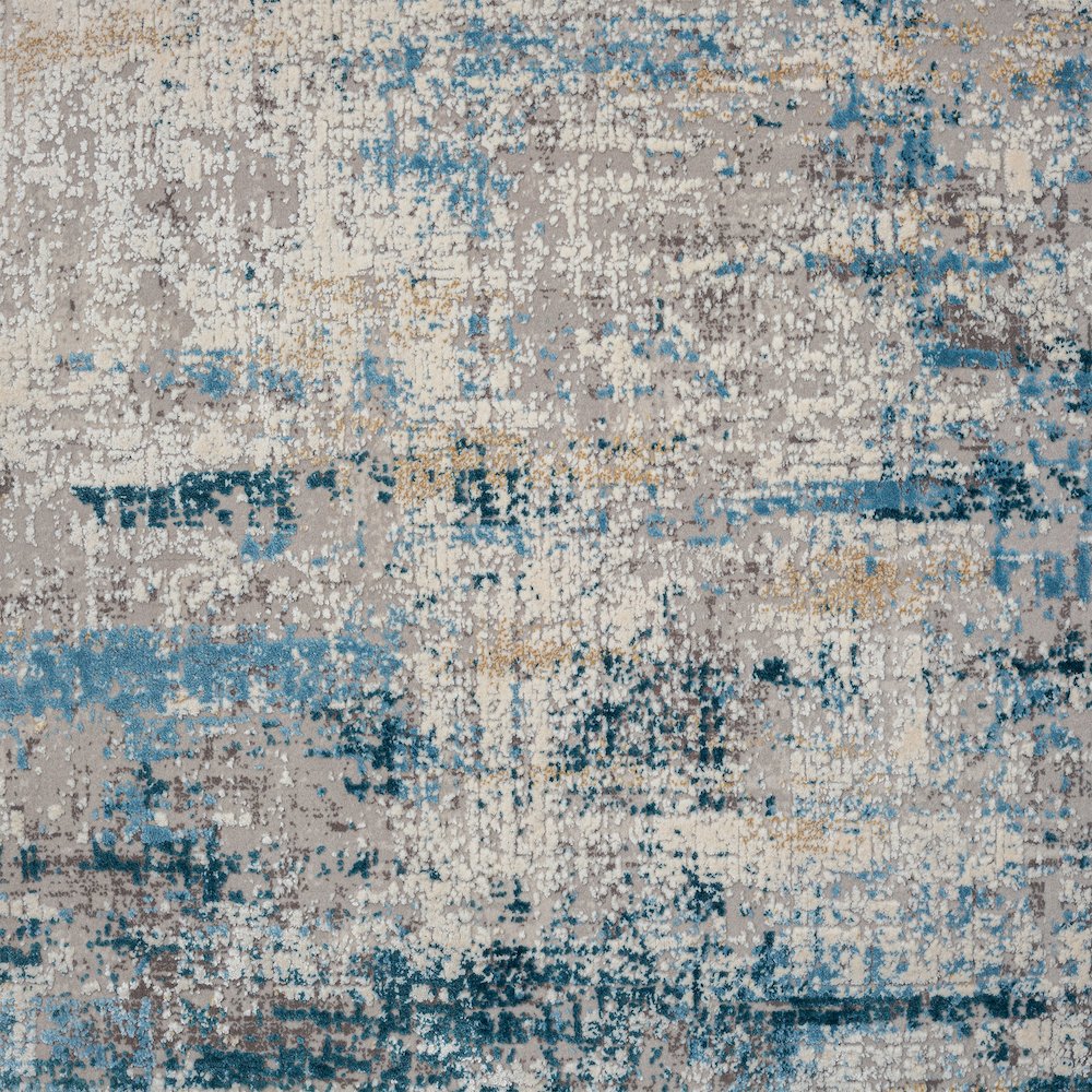 Cheshire Viscose Blend Area Rug Indoor in Gray/Blue, 2' x 3'