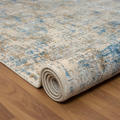 Cheshire Viscose Blend Area Rug Indoor in Blue/Gray, 2' x 3'