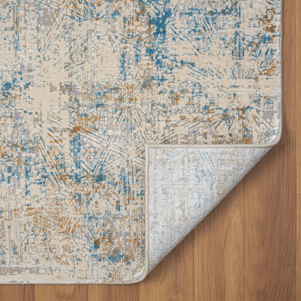 Cheshire Viscose Blend Area Rug Indoor in Blue/Gray, 2' x 3'
