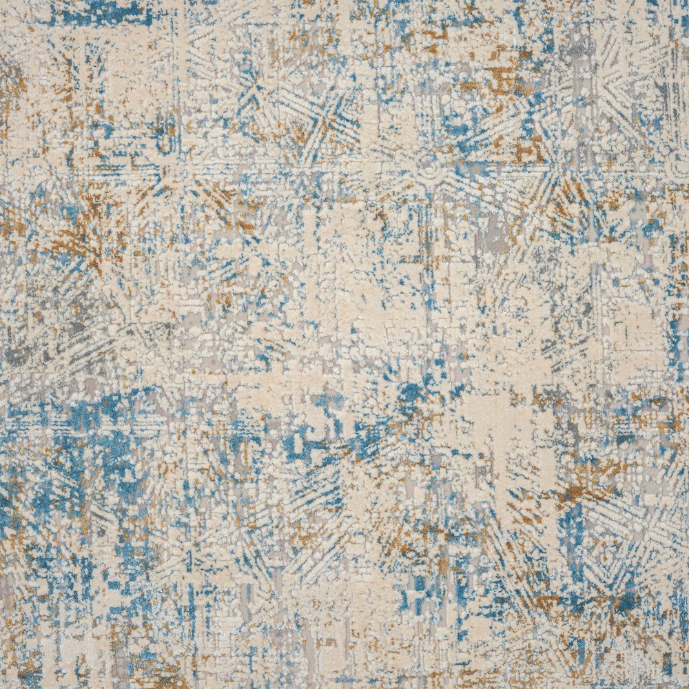 Cheshire Viscose Blend Area Rug Indoor in Blue/Gray, 2' x 3'
