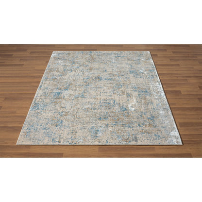 Cheshire Viscose Blend Area Rug Indoor in Blue/Gray, 2' x 3'
