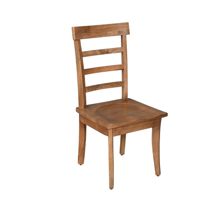 Prarie Mango Wood Chair Set of 2 in Brown Finish 19"L x 18"B x 39"H