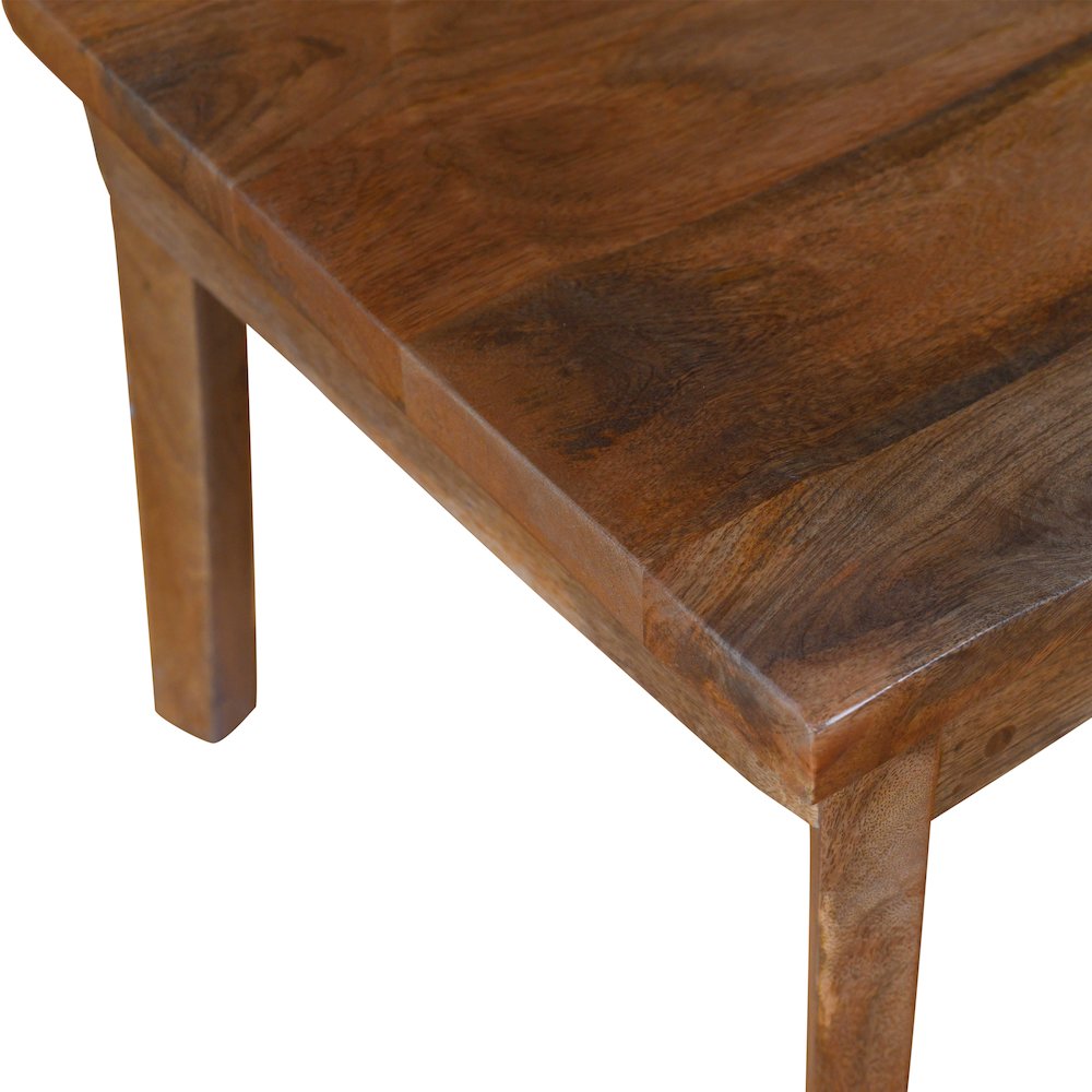 Prarie Mango Wood Chair Set of 2 in Brown Finish 19"L x 18"B x 39"H