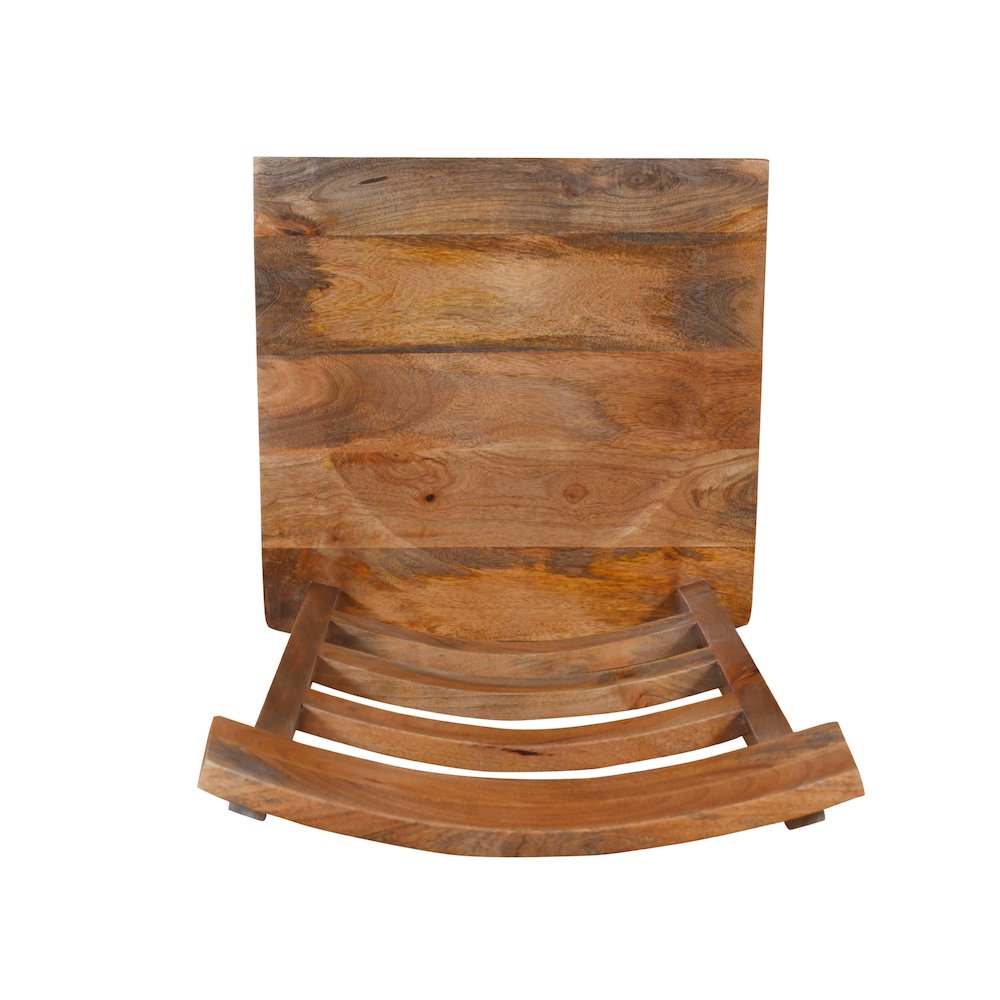 Prarie Mango Wood Chair Set of 2 in Brown Finish 19"L x 18"B x 39"H