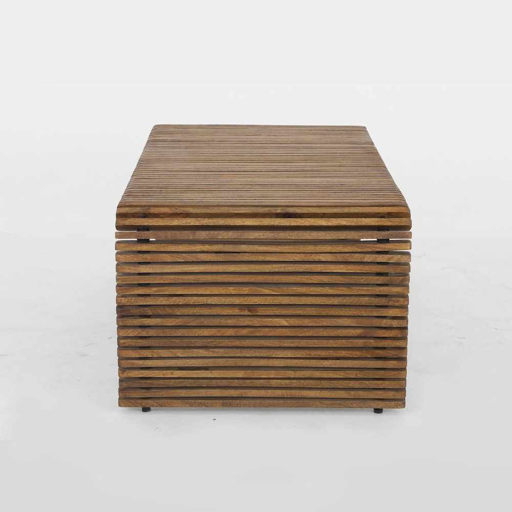Sterling Coffee Table Brown Finish in Brown, 48" W x 26" D x 18"H