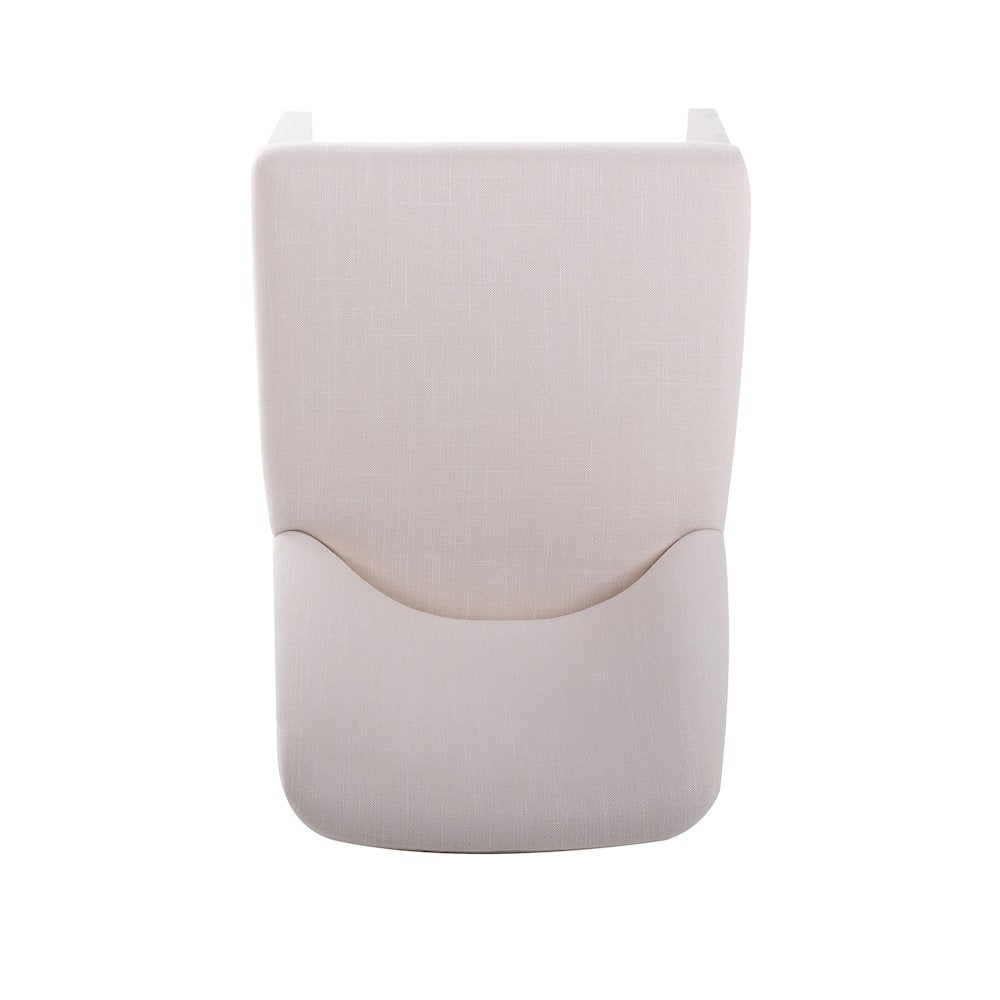 Chair Performance with Ruberwood Frame in White/Cream 19” W x 24” L x 33" H
