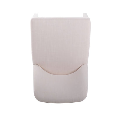 Chair Performance with Ruberwood Frame in White/Cream 19” W x 24” L x 33" H