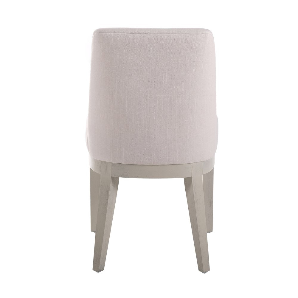Chair Performance with Ruberwood Frame in White/Cream 19” W x 24” L x 33" H