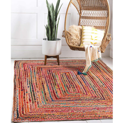 Havana Cotton Blend Area Rug Indoor in Tan/Multicolored, 3' x 5'