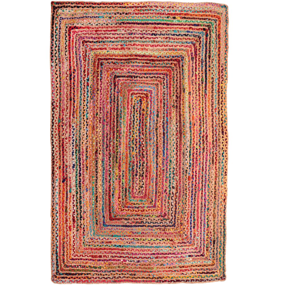 Havana Cotton Blend Area Rug Indoor in Tan/Multicolored, 3' x 5'