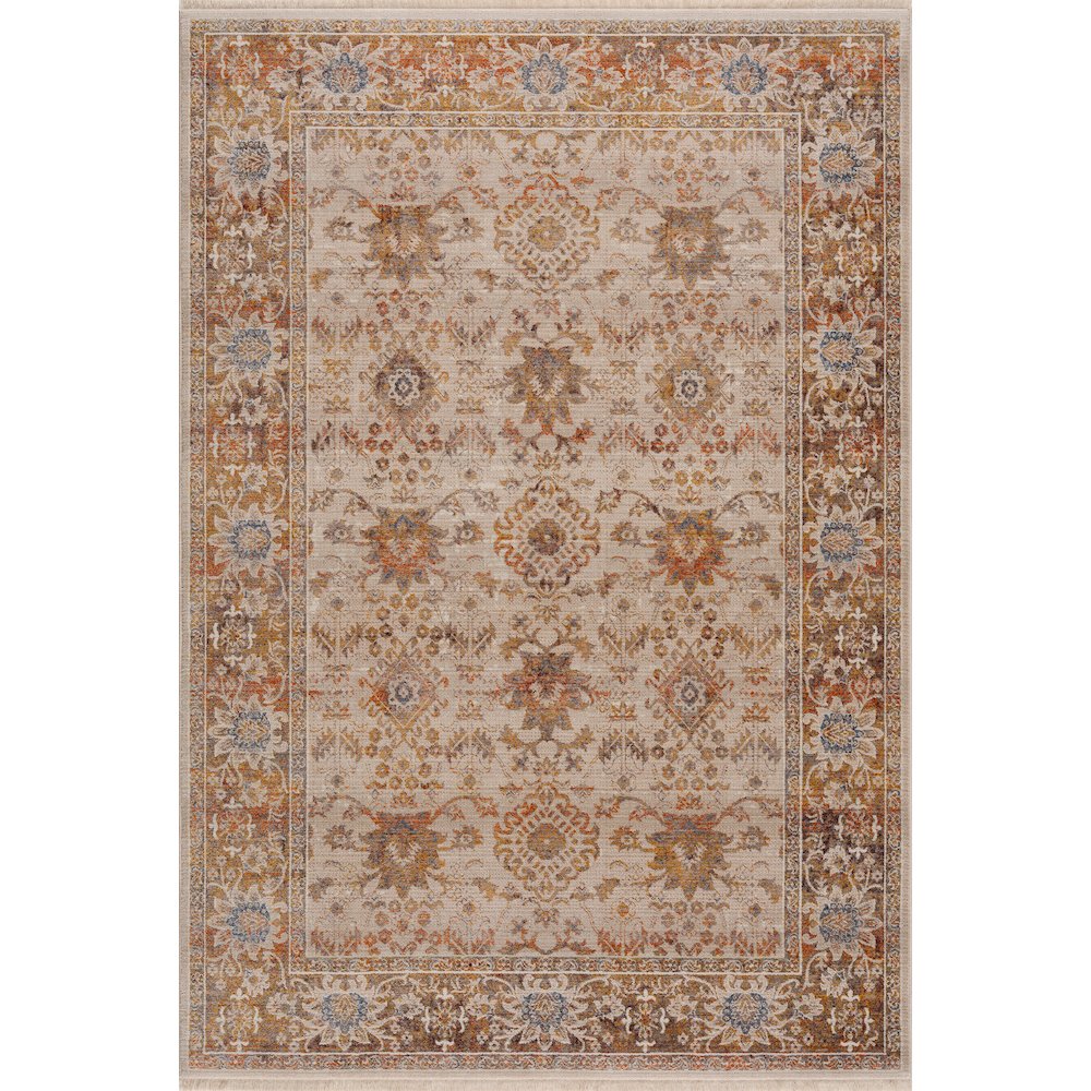 Holi Durable Performance Area Rug Indoor in Ivory/Beige, 7'9" x 10'