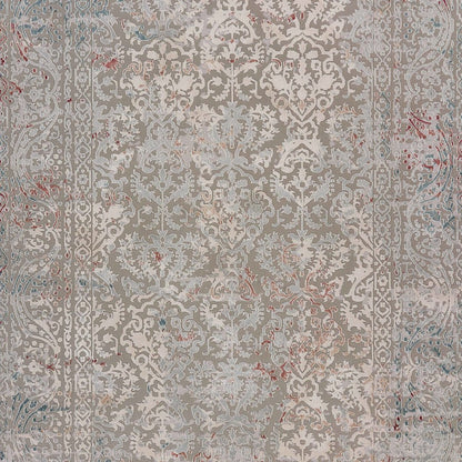 Imagine Durable Performance Area Rug Indoor in Gray/Red, 1'10" x 3'