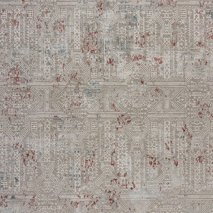 Imagine Durable Performance Area Rug Indoor in Blue/Cream, 1'10" x 3'