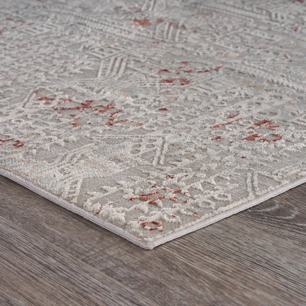 Imagine Durable Performance Area Rug Indoor in Blue/Cream, 1'10" x 3'