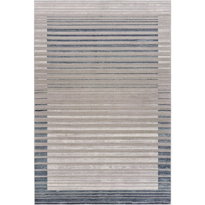 Imagine Durable Performance Area Rug Indoor in Cream/Blue, 1'10" x 3'