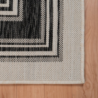 Kilimanjaro Performance Blend Area Rug Outdoor in White/Cream, 3' x 5'