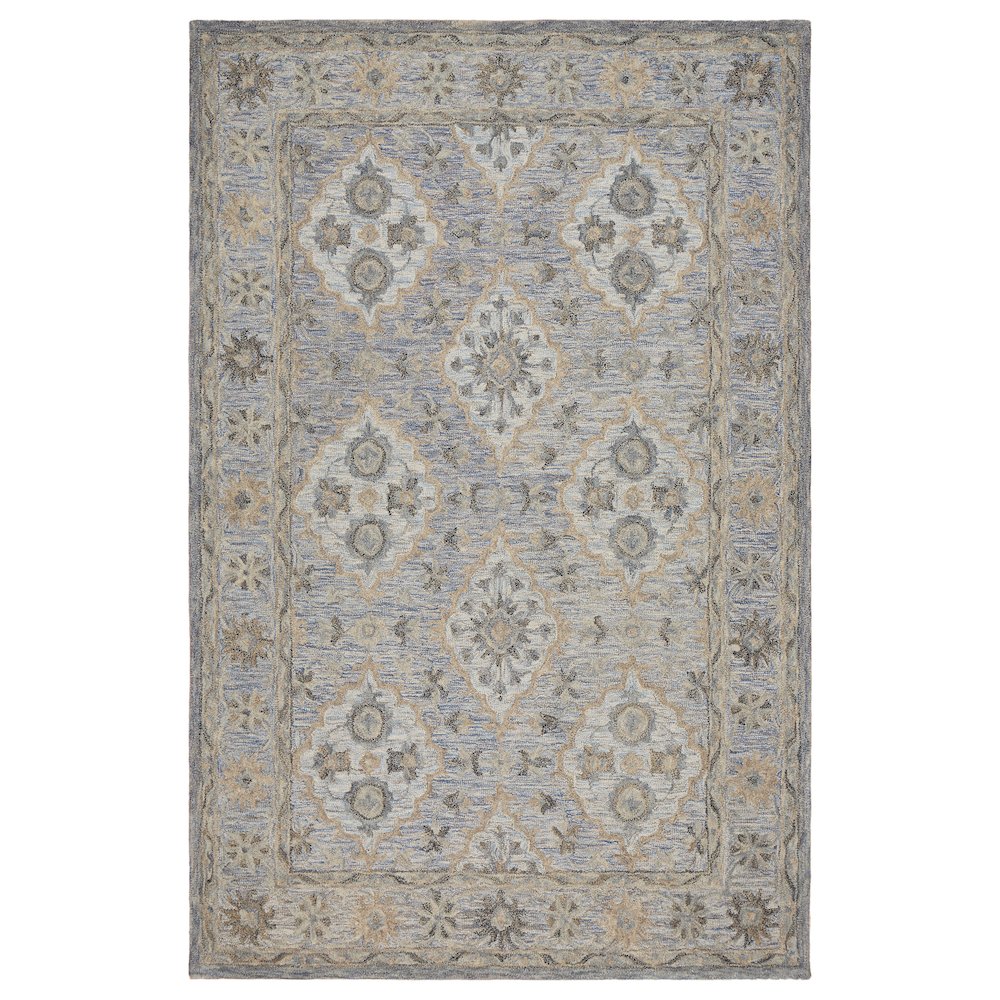 Modern Traditions Wool Area Rug Indoor in Blue, 7'9" x 9'9"