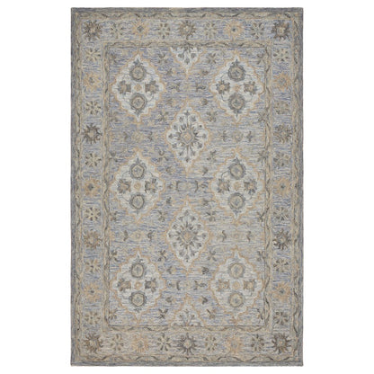 Modern Traditions Wool Area Rug Indoor in Blue, 7'9" x 9'9"