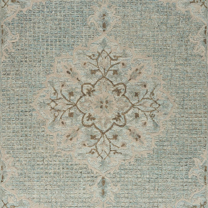 Modern Traditions Wool Area Rug Indoor in Blue, 5' x 7'9"
