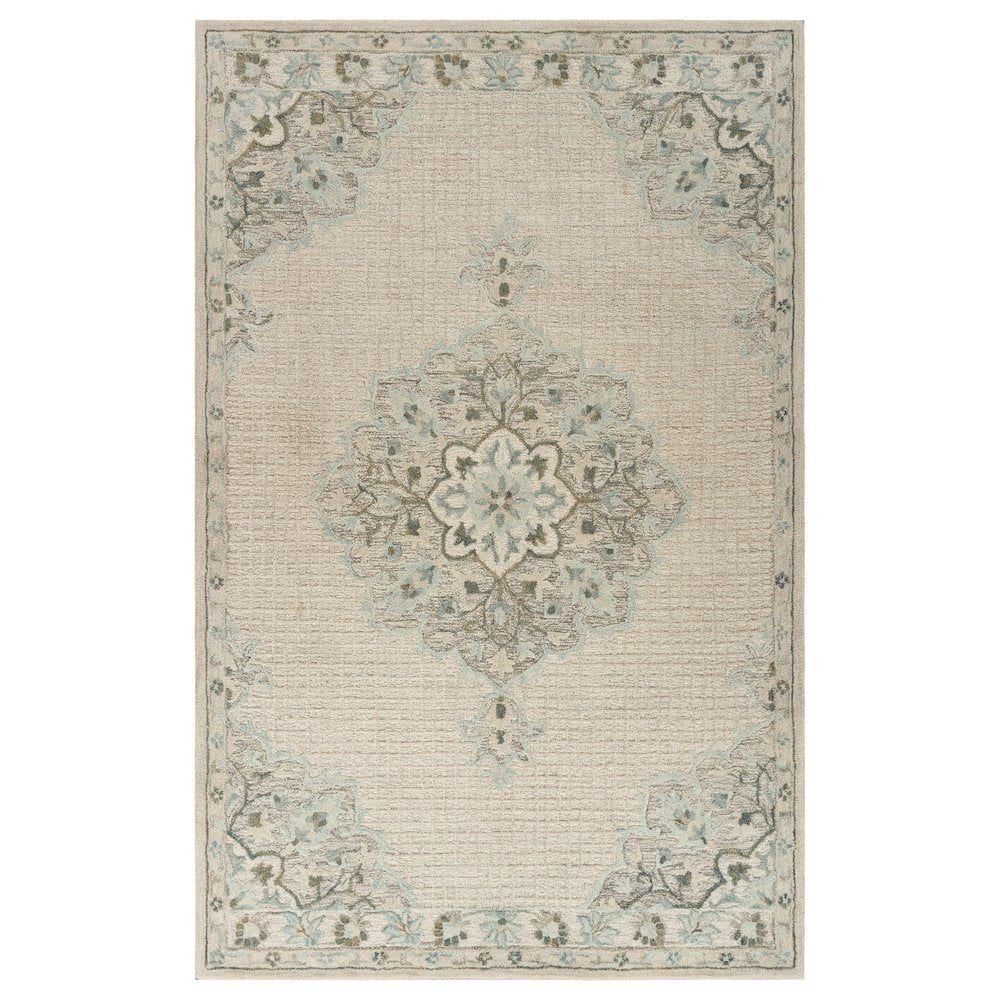 Modern Traditions Wool Area Rug Indoor in Ivory, 5' x 7'9"