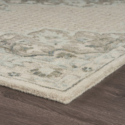 Modern Traditions Wool Area Rug Indoor in Ivory, 5' x 7'9"