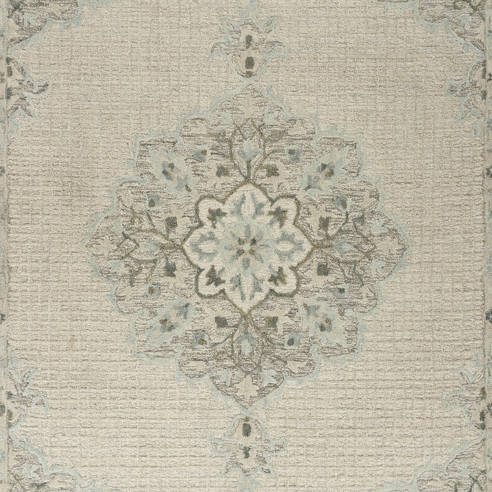 Modern Traditions Wool Area Rug Indoor in Ivory, 5' x 7'9"