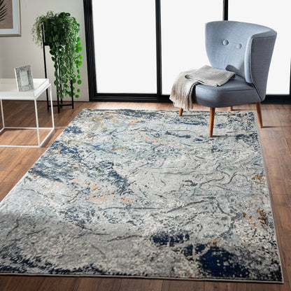 Nimbus Abstract Arctic Glacier Area Rug