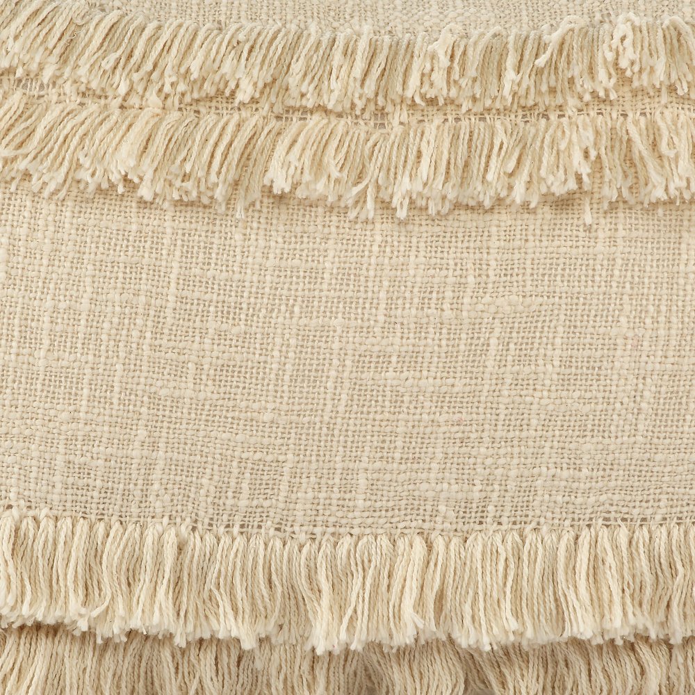 Beverly Fringed Solid Throw Pillow
