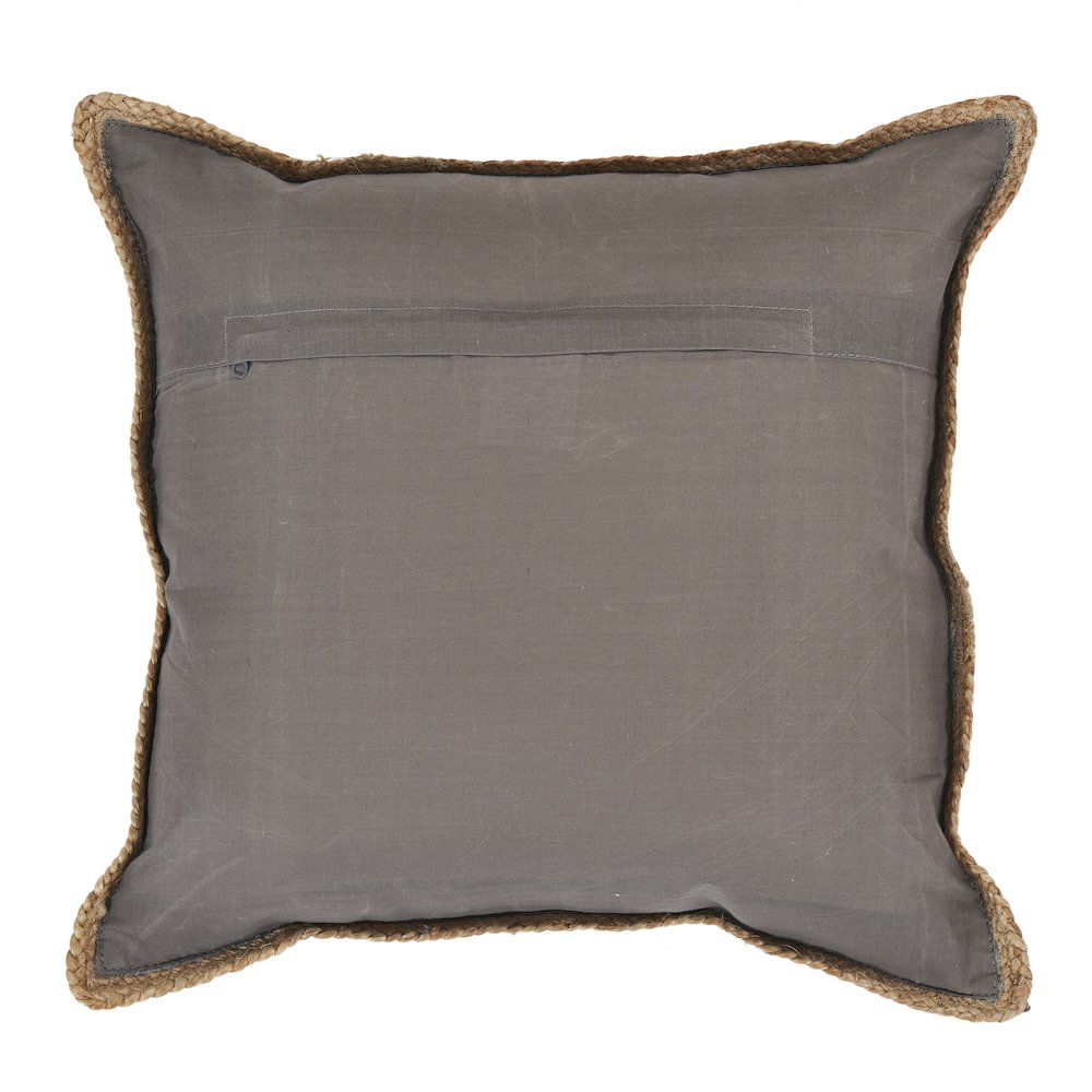 Riley Cotton Pillow Set of 2 in Gray/Tan, 20" x 20"