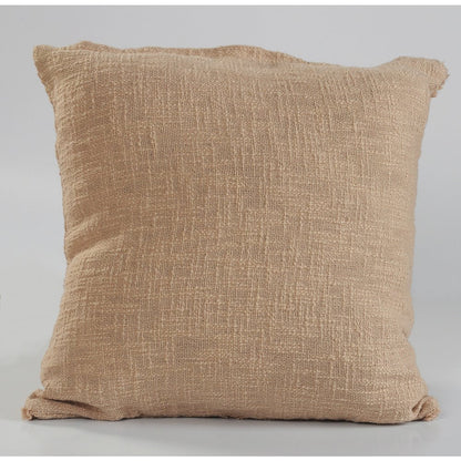 Ox Bay Hand-Woven Brown Diamond All-Natural Cotton Pillow Cover