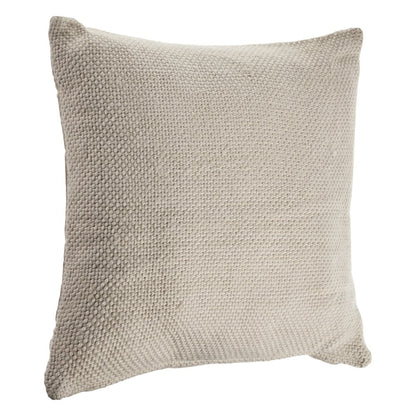 Ox Bay Hand-stitched Cream/Beige Solid All-Natural Cotton  Pillow Cover