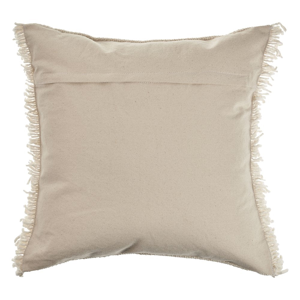 Ox Bay Hand-stitched Cream Distressed All-Natural Cotton  Pillow Cover