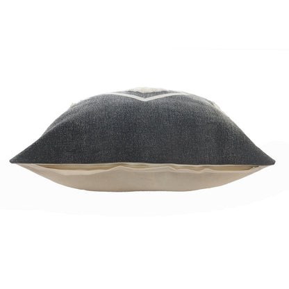 Ox Bay Hand-Woven Black/Cream Tribal All-Natural Cotton  Pillow Cover